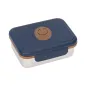 Preview: Lässig Brotdose - Lunchbox Edelstahl Little Gang-Smiley blau