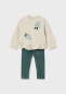 Preview: Mayoral - Set: Sweatshirt mit Rüschen/Leggings