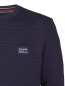 Preview: Petrol- Sweatshirt Struktur royal navy