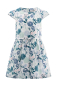 Preview: Happy Girls - Kleid Blumen blau/ecru