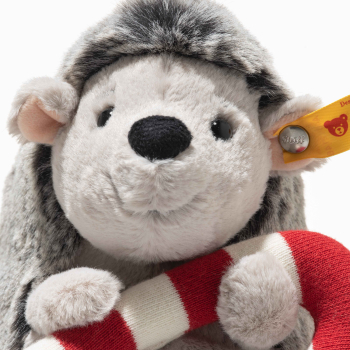 Preview: Steiff - Hedgy Igel Christmas 18 cm grau meliert