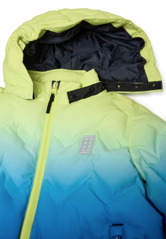 Preview: LegoWear - Winterjacke Farbverlauf blau/neongelb LWJESTED 709