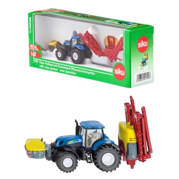 Siku 1799 New Holland mit Kverneland Pflanzenschutzspritze 1:87