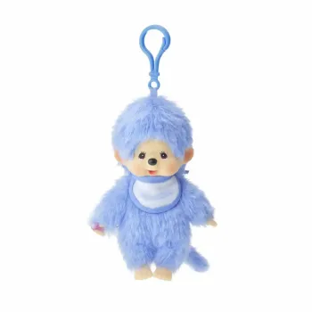 Monchhichi Plüschfigur Schlüsselanhänger blau 15cm