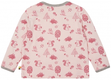 Loud & Proud - Langarmshirt Waldtiere rosé