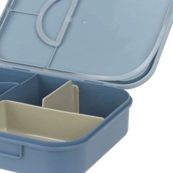 Preview: Lässig - Brotdose Bento Lunchbox - Pattern Party blau