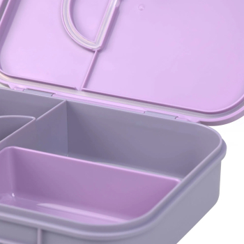 Preview: Lässig - Brotdose Bento Lunchbox - Little Gang Herz lila