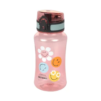 Lässig Trinkflasche - Smileyworld rosa