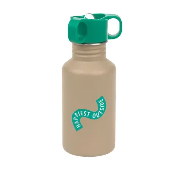 Lässig Trinkflasche - Edelstahl Happy Trails - Frosch