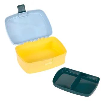 Preview: Lässig Brotdose - Lunchbox Smileyworld blau