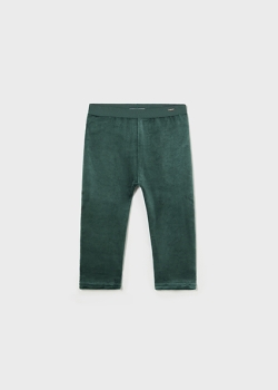Mayoral - Samt Leggings dunkelgrün
