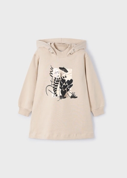 Mayoral - Kapuzenkleid creme