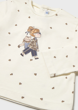 Mayoral - Langarmshirt Blümchen