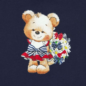 Mayoral - Set T-Shirt Bärchen & Legging gemustert