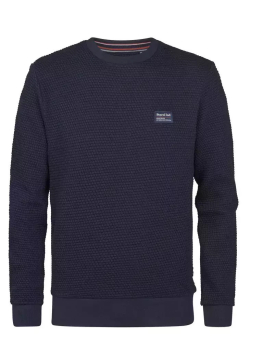 Petrol- Sweatshirt Struktur royal navy