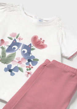 Mayoral - Set Leggings und T-Shirt Katze