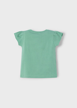 Mayoral - T-Shirt Stickerei/ Minze