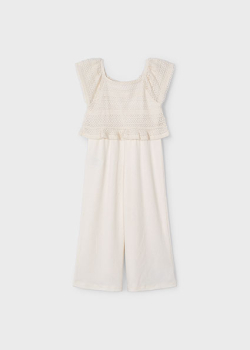 Mayoral - Jumpsuit Häkeldetails/creme