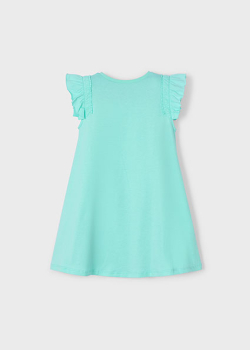 Mayoral - Kleid türkis/ kleine Tasche