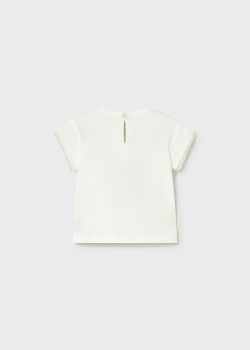 Mayoral - T-Shirt weiß/Blume