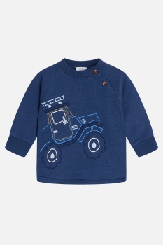 Hust&Claire - Pullover blau- Traktor