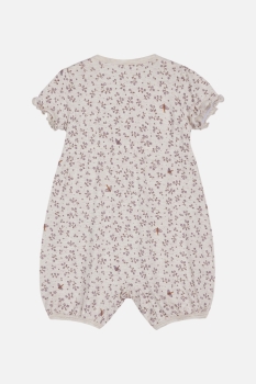 Hust&Claire - Mulu - Spieler/Sommerstrampler lila/beige Bambus/Viskose - Hust&Claire - Mulu - Spieler/Sommerstrampler lila/beige Bambus/Viskose -