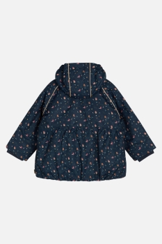 Hust&Claire - Winterjacke Ovinni Blau Vogeldruck