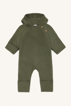 Hust&Claire - HCMevi -  Wollfleeceoverall salbeigrün