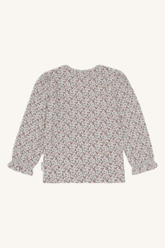 Preview: Hust&Claire -HC Alma - Langarmshirt blau/blümchen