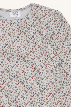 Preview: Hust&Claire -HC Alma - Langarmshirt blau/blümchen