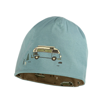 Maximo KIDS BOY-Beanie/Mütze Camping umkehrbar