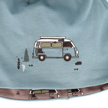 Maximo KIDS BOY-Beanie/Mütze Camping umkehrbar
