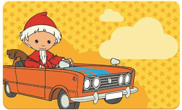 Trötsch -  Unser Sandmännchen - Frühstücksbrettchen "Sandmann im Auto"