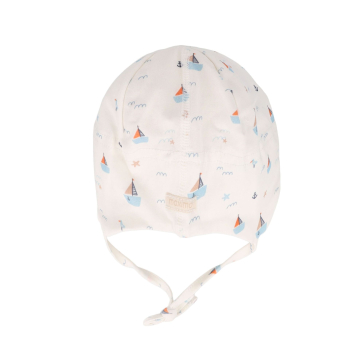 Preview: Maximo GOTS NEWBORN-Mütze Boote