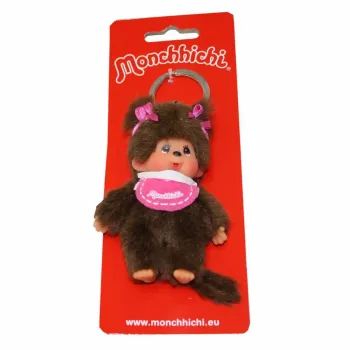 Monchhichi Plüschanhänger pink 10 cm