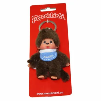 Monchhichi Plüschanhänger blau 10 cm