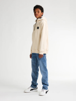 Preview: Petrol- HOODIE mit Reißverschluss Redwood