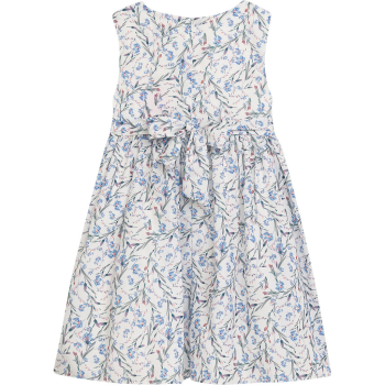 Preview: Danamade - Dress Kleid Blümchen weiß/blau