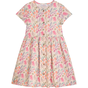 Danamade - DBELLA Kleid/ Blumenprint Ivory