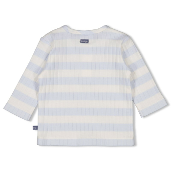 Feetje - Gerippte Longsleeve Ringel Blue Ocean