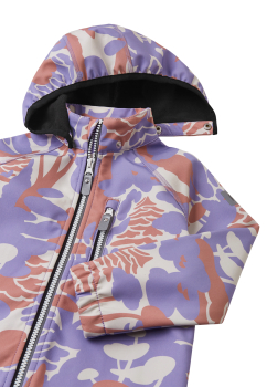 Preview: Reima - Softshelljacke flieder/weiß/braun