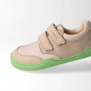 Preview: B-Lifestyle Barfuß-Sneaker krokodilSTYLE keramik/vegan - glänzend