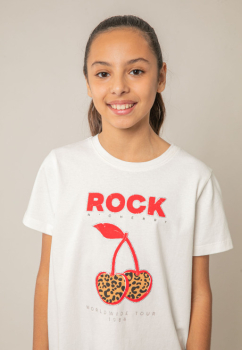 DEELUXE - T-Shirt ROCKCHERRY weiß