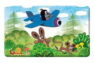 Trötsch - Der kleine Maulwurf  - Frühstücksbrettchen "Maulwurf Flugzeug"