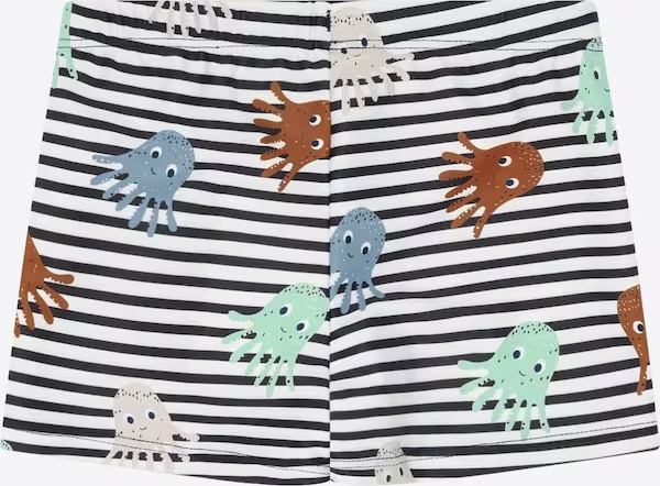 Hust&Claire - Haki - Oktopus - UV-Schutz-Badehose