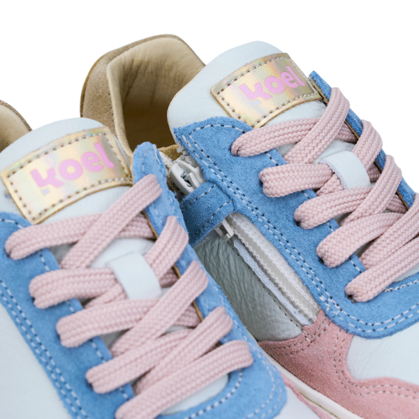 KOEL - Date Suede - white/rosé