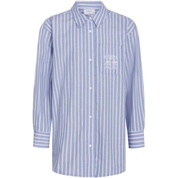 Grunt- Mädchen Bluse blau gestreift