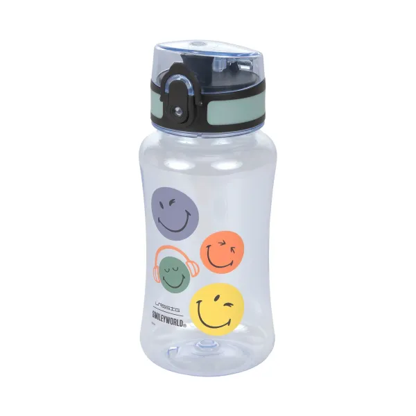 Lässig Trinkflasche - Smileyworld blau