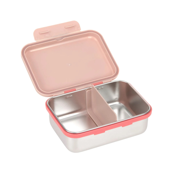 Lässig Brotdose - Lunchbox Edelstahl Sunny Explorer rose/pink