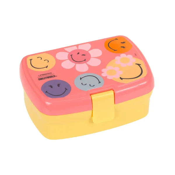 Lässig Brotdose - Lunchbox Smileyworld rosa